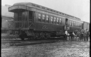Bureau of Fisheries rail transport car. Credit_ USFWS Archives.