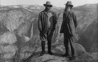 Theodore Roosevelt and John Muir at Yosemite (1903). Credit_ Library of Congress